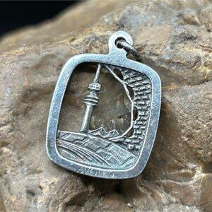925 silver Avon Charm pendant TV tower vintage!